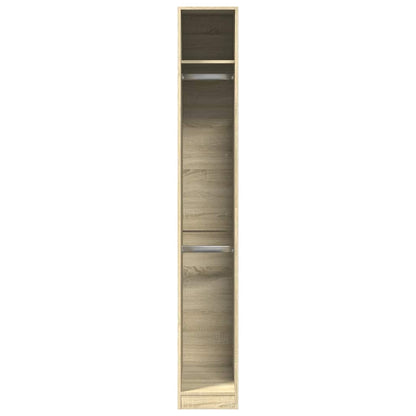 vidaXL Wardrobe Sonoma Oak 30x50x200 cm Engineered Wood 4