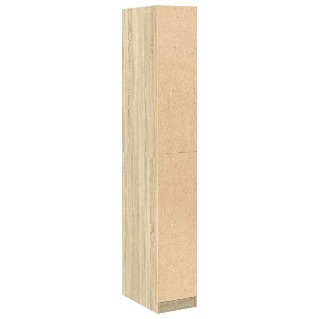 vidaXL Wardrobe Sonoma Oak 30x50x200 cm Engineered Wood 6