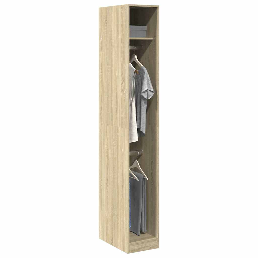 vidaXL Wardrobe Sonoma Oak 30x50x200 cm Engineered Wood 1