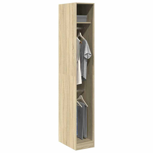 vidaXL Wardrobe Sonoma Oak 30x50x200 cm Engineered Wood 1