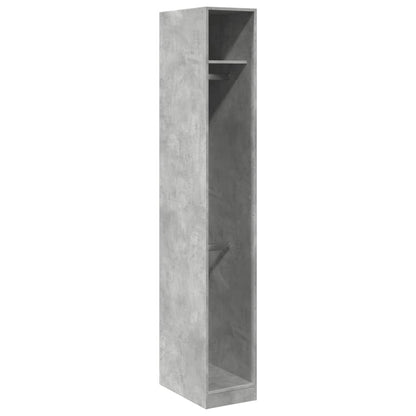 vidaXL Wardrobe Concrete Grey 30x50x200 cm Engineered Wood 2