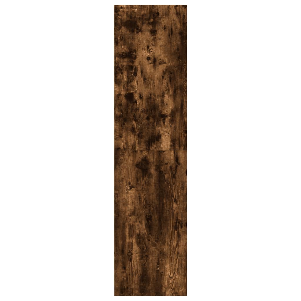 vidaXL Wardrobe Smoked Oak 30x50x200 cm Engineered Wood 5
