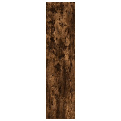 vidaXL Wardrobe Smoked Oak 30x50x200 cm Engineered Wood 5