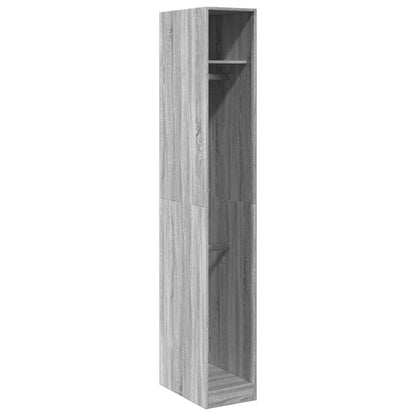 vidaXL Wardrobe Grey Sonoma 30x50x200 cm Engineered Wood 2
