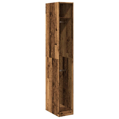 vidaXL Wardrobe Old Wood 30x50x200 cm Engineered Wood 2