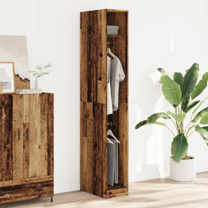 vidaXL Wardrobe Old Wood 30x50x200 cm Engineered Wood 3