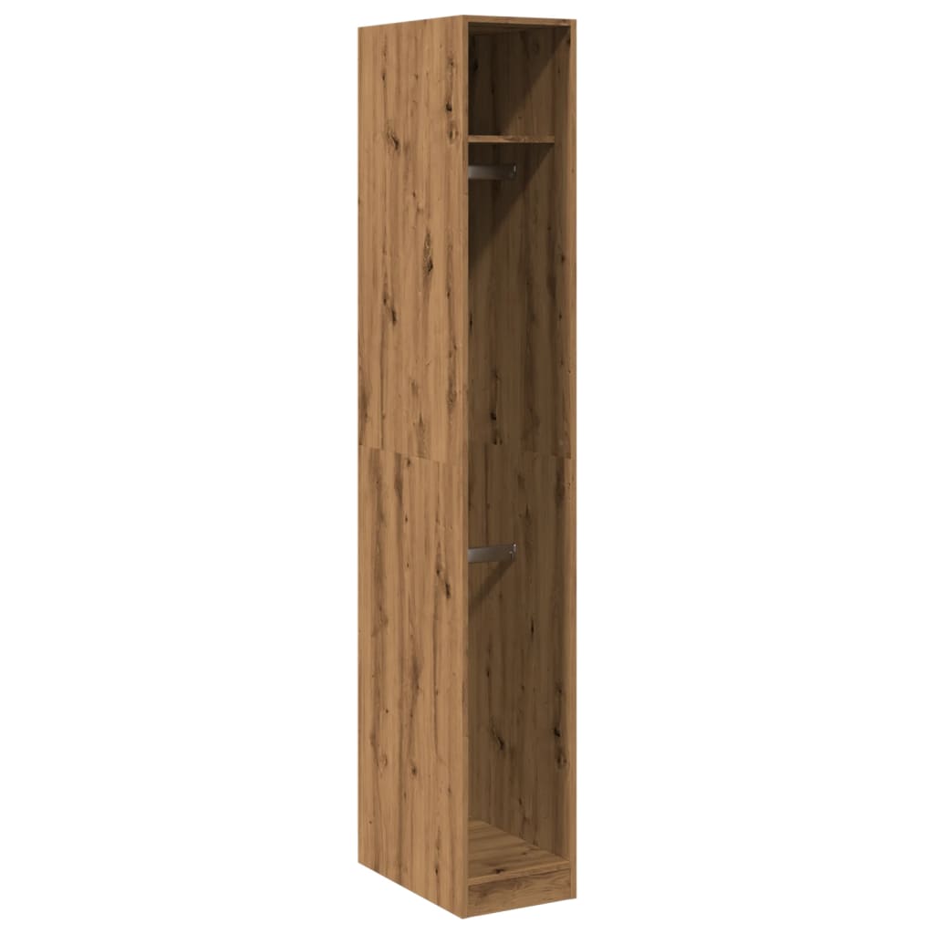 vidaXL Wardrobe Artisian Oak 30x50x200 cm Engineered Wood 2