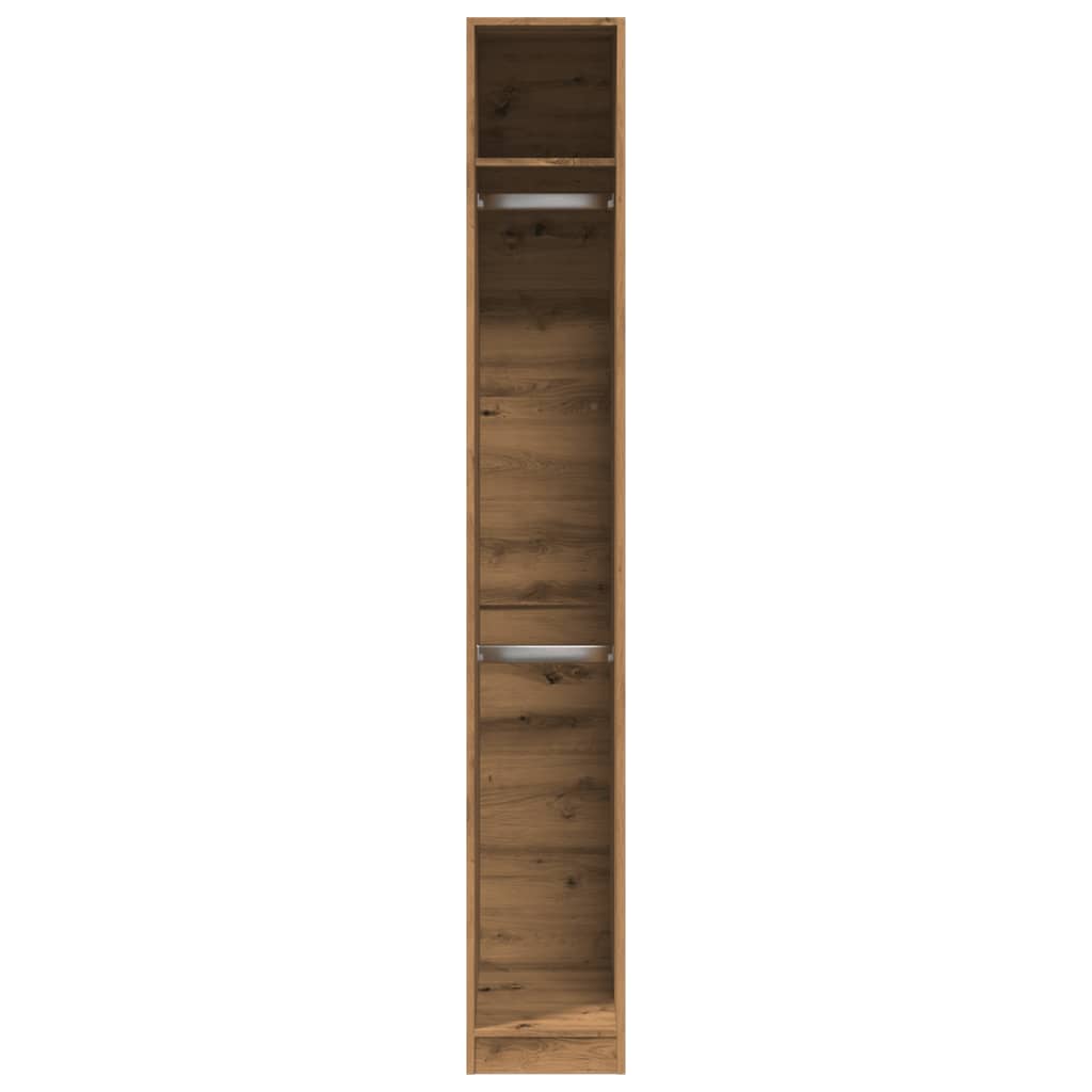 vidaXL Wardrobe Artisian Oak 30x50x200 cm Engineered Wood 4