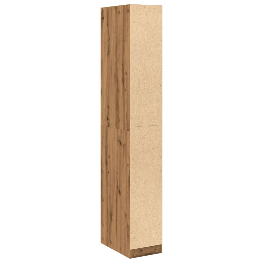vidaXL Wardrobe Artisian Oak 30x50x200 cm Engineered Wood 6