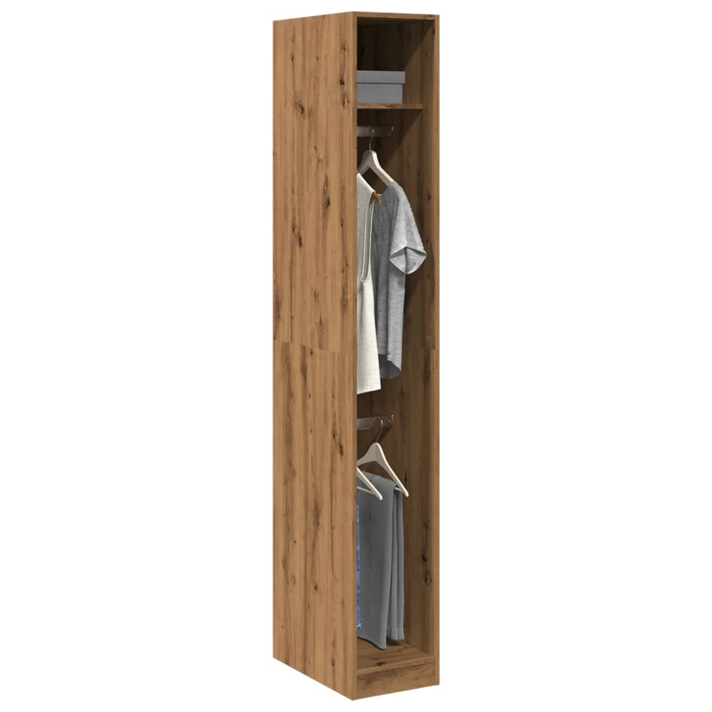 vidaXL Wardrobe Artisian Oak 30x50x200 cm Engineered Wood 1