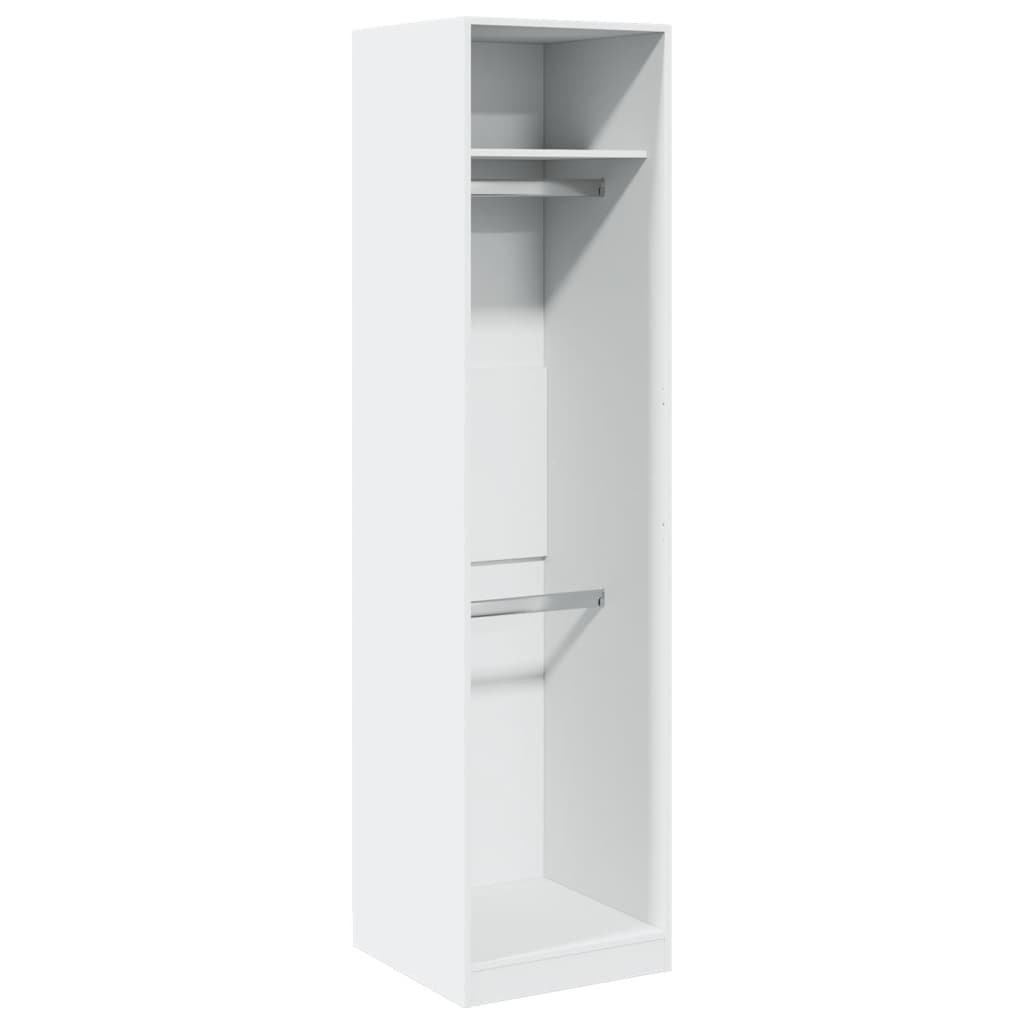 vidaXL Wardrobe White 50x50x200 cm Engineered Wood 2
