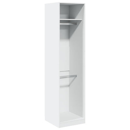 vidaXL Wardrobe White 50x50x200 cm Engineered Wood 2