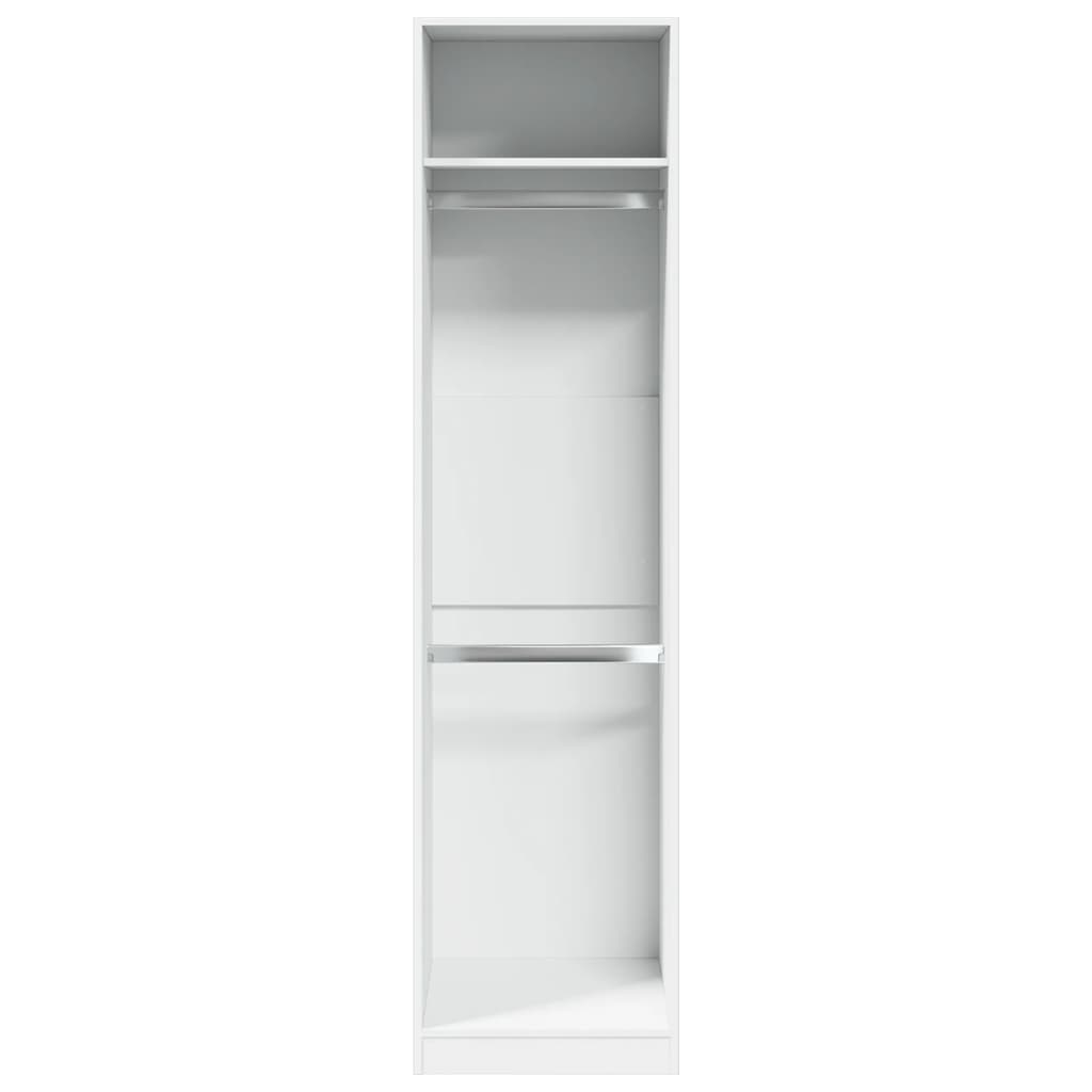 vidaXL Wardrobe White 50x50x200 cm Engineered Wood 4