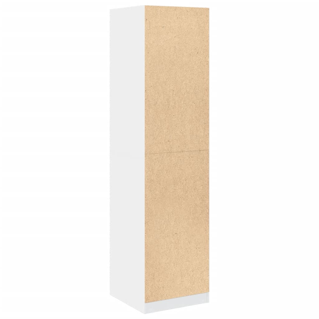 vidaXL Wardrobe White 50x50x200 cm Engineered Wood 6