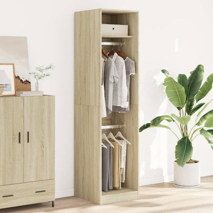 vidaXL Wardrobe Sonoma Oak 50x50x200 cm Engineered Wood 3