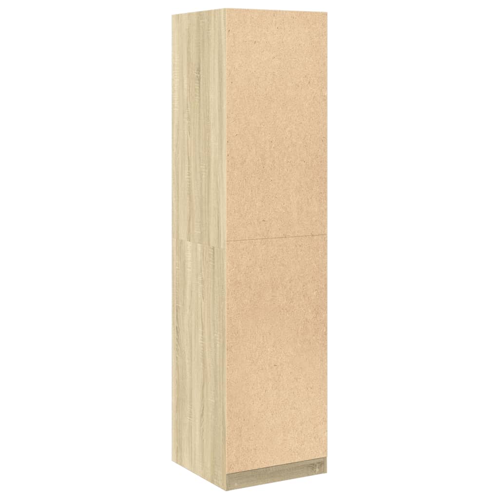 vidaXL Wardrobe Sonoma Oak 50x50x200 cm Engineered Wood 6