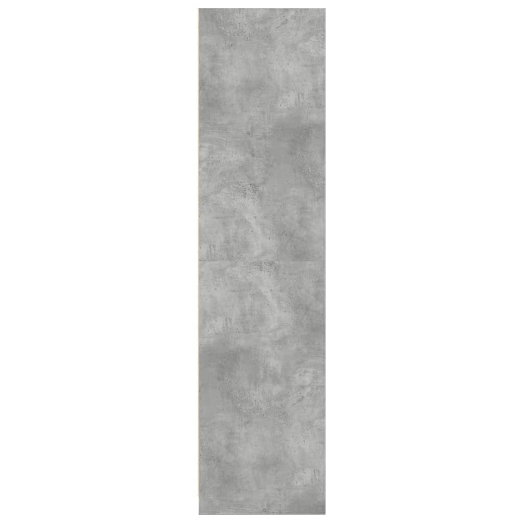 vidaXL Wardrobe Concrete Grey 50x50x200 cm Engineered Wood 5