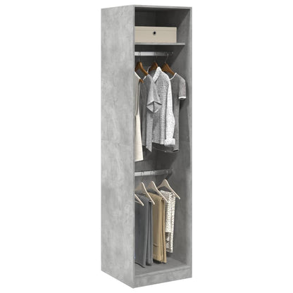 vidaXL Wardrobe Concrete Grey 50x50x200 cm Engineered Wood 1