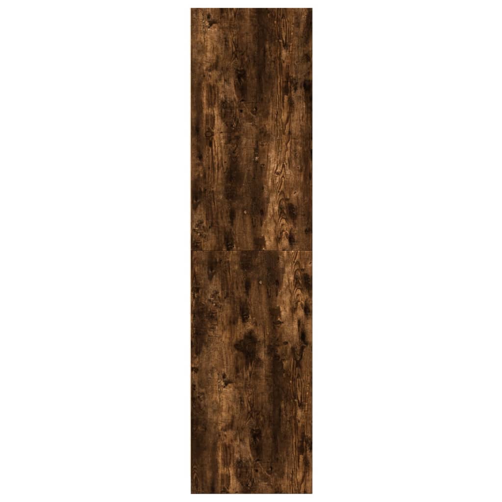 vidaXL Wardrobe Smoked Oak 50x50x200 cm Engineered Wood 5