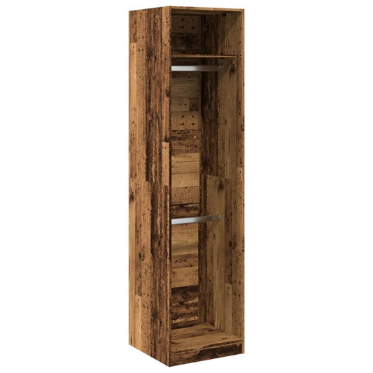 vidaXL Wardrobe Old Wood 50x50x200 cm Engineered Wood 2