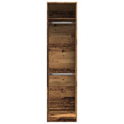 vidaXL Wardrobe Old Wood 50x50x200 cm Engineered Wood 4