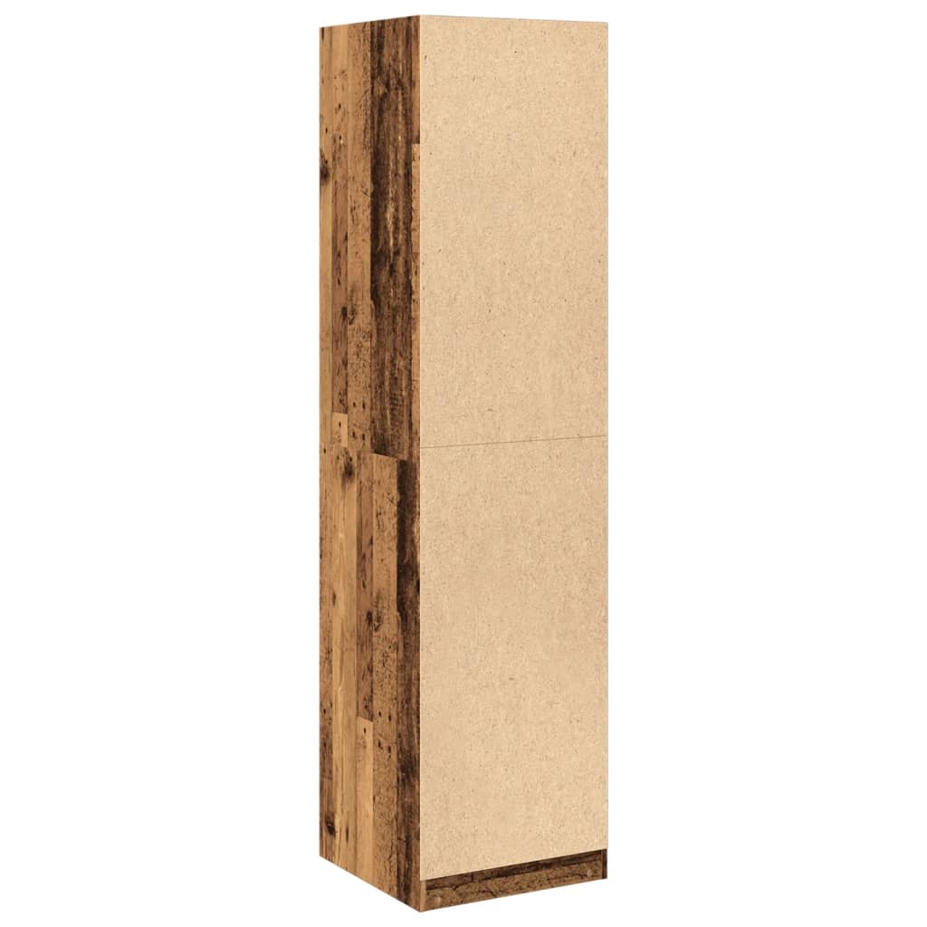 vidaXL Wardrobe Old Wood 50x50x200 cm Engineered Wood 6