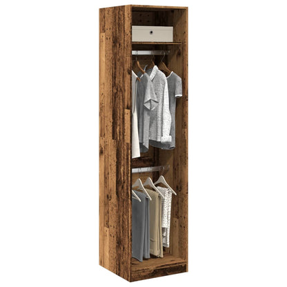 vidaXL Wardrobe Old Wood 50x50x200 cm Engineered Wood 1