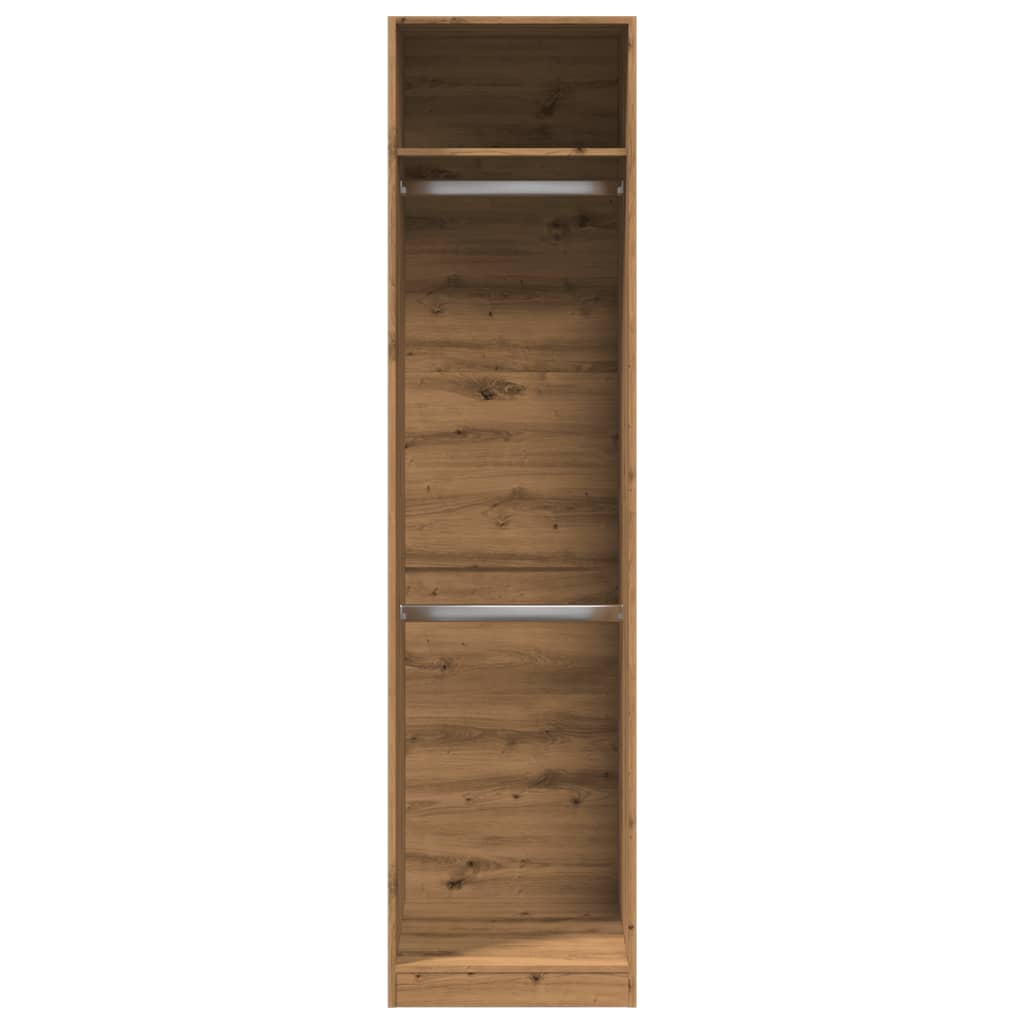 vidaXL Wardrobe Artisian Oak 50x50x200 cm Engineered Wood 4