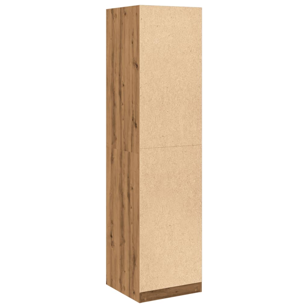 vidaXL Wardrobe Artisian Oak 50x50x200 cm Engineered Wood 6