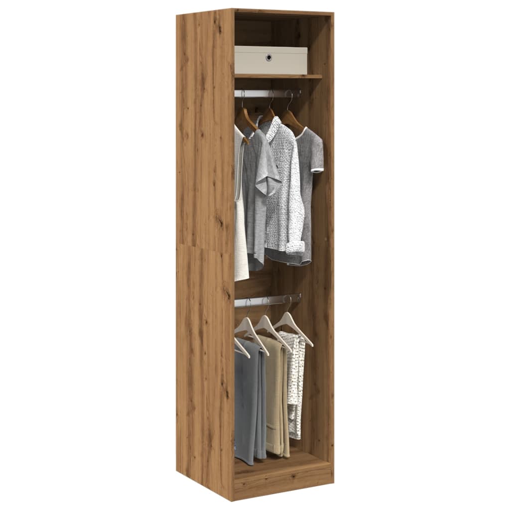 vidaXL Wardrobe Artisian Oak 50x50x200 cm Engineered Wood 1