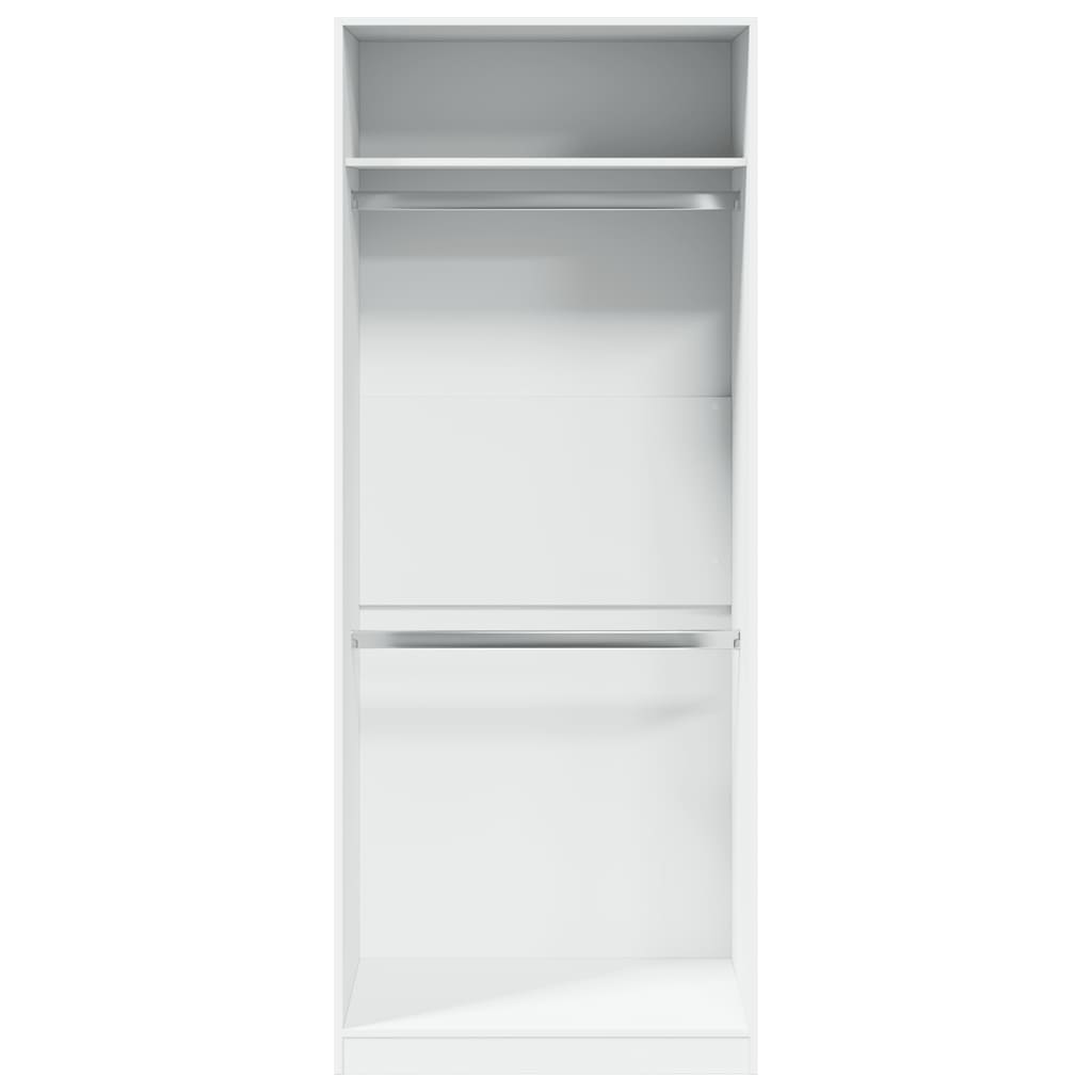 vidaXL Wardrobe White 80x50x200 cm Engineered Wood 4