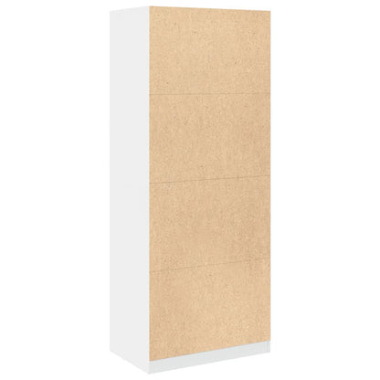vidaXL Wardrobe White 80x50x200 cm Engineered Wood 6