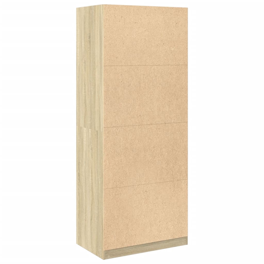 vidaXL Wardrobe Sonoma Oak 80x50x200 cm Engineered Wood 6