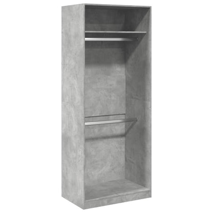 vidaXL Wardrobe Concrete Grey 80x50x200 cm Engineered Wood 2