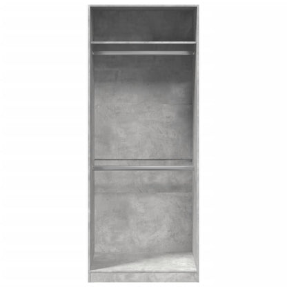 vidaXL Wardrobe Concrete Grey 80x50x200 cm Engineered Wood 4