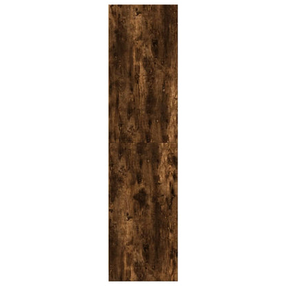 vidaXL Wardrobe Smoked Oak 80x50x200 cm Engineered Wood 5