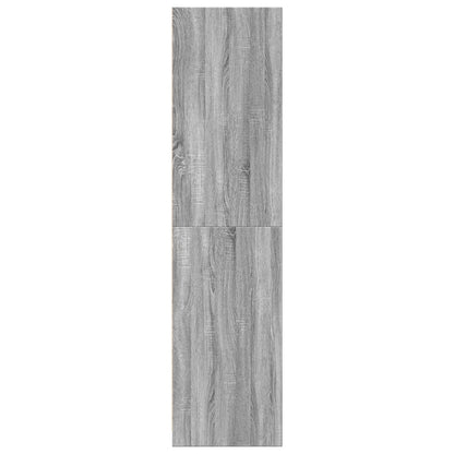 vidaXL Wardrobe Grey Sonoma 80x50x200 cm Engineered Wood 5