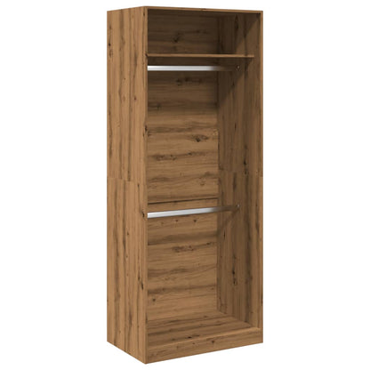 vidaXL Wardrobe Artisian Oak 80x50x200 cm Engineered Wood 2