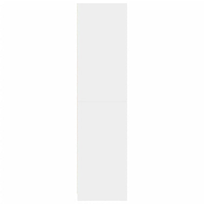vidaXL Wardrobe White 100x50x200 cm Engineered Wood 5