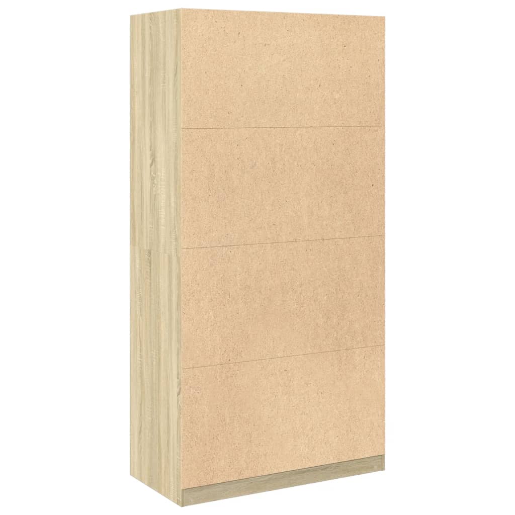 vidaXL Wardrobe Sonoma Oak 100x50x200 cm Engineered Wood 6