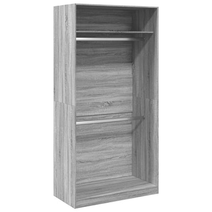 vidaXL Wardrobe Grey Sonoma 100x50x200 cm Engineered Wood 2