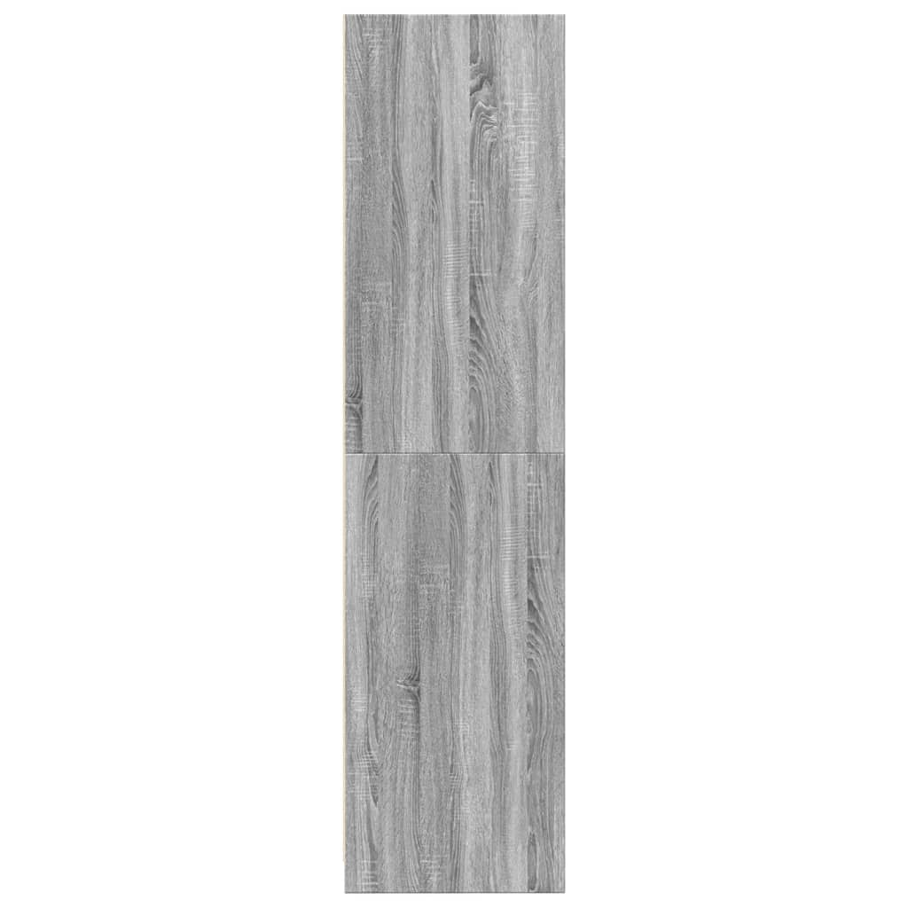vidaXL Wardrobe Grey Sonoma 100x50x200 cm Engineered Wood 5