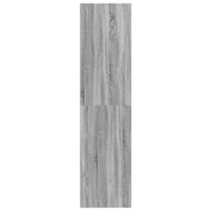 vidaXL Wardrobe Grey Sonoma 100x50x200 cm Engineered Wood 5
