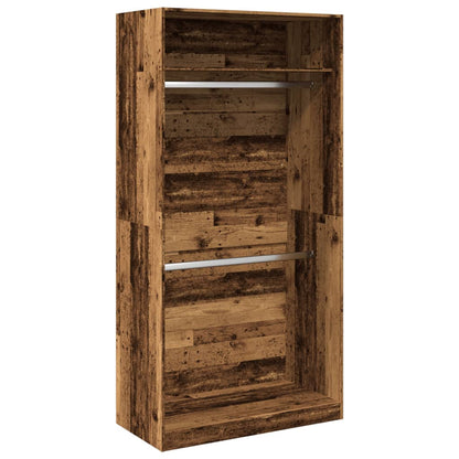 vidaXL Wardrobe Old Wood 100x50x200 cm Engineered Wood 2