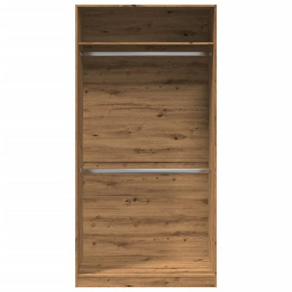 vidaXL Wardrobe Artisian Oak 100x50x200 cm Engineered Wood 4
