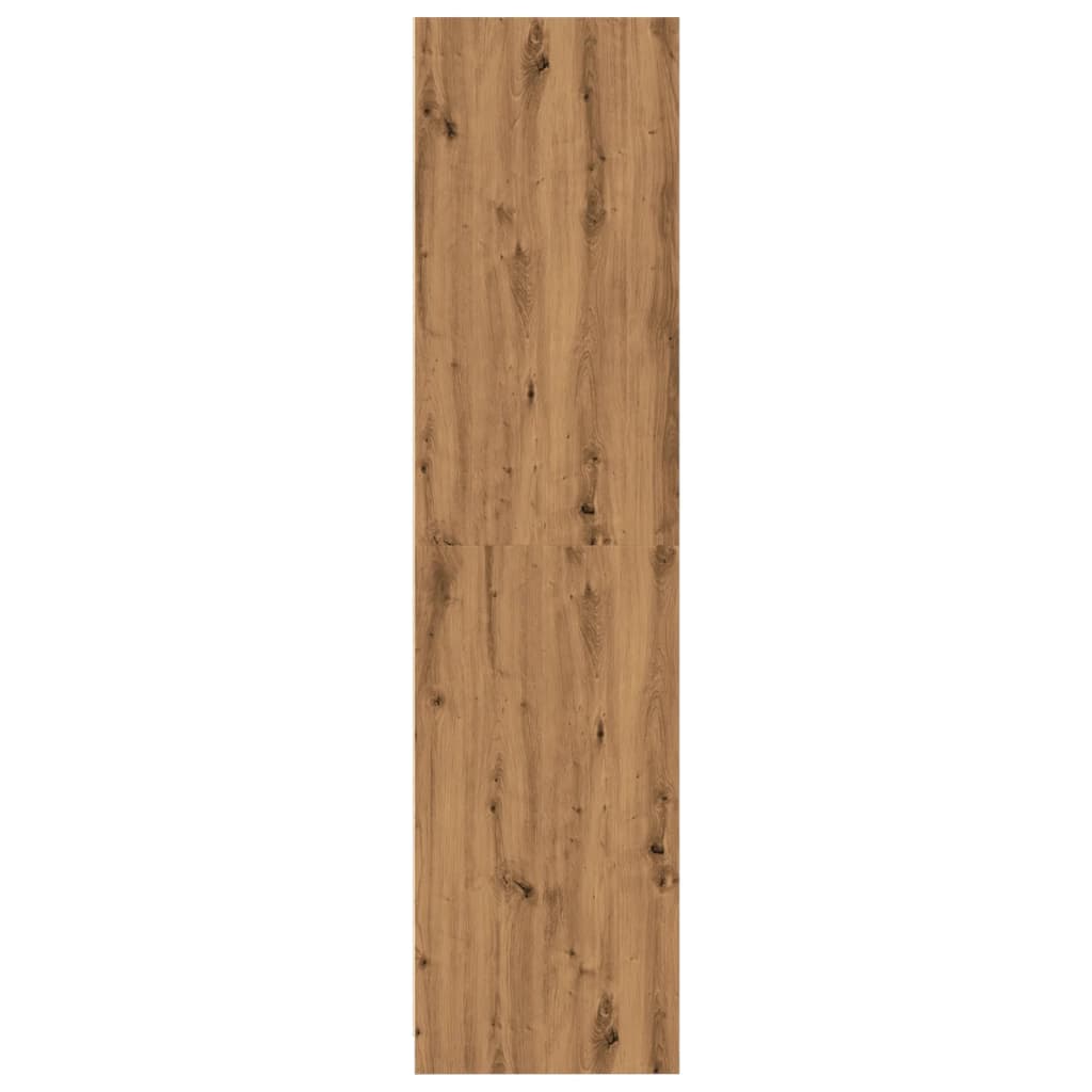 vidaXL Wardrobe Artisian Oak 100x50x200 cm Engineered Wood 5