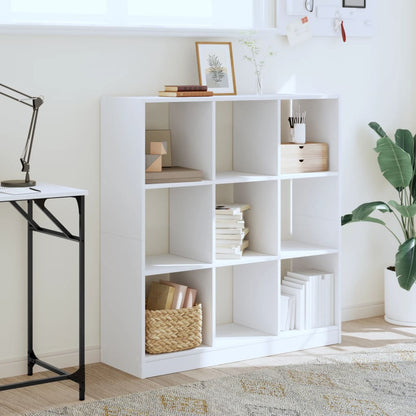 vidaXL Bookcase White 102x32x108 cm Engineered Wood 3