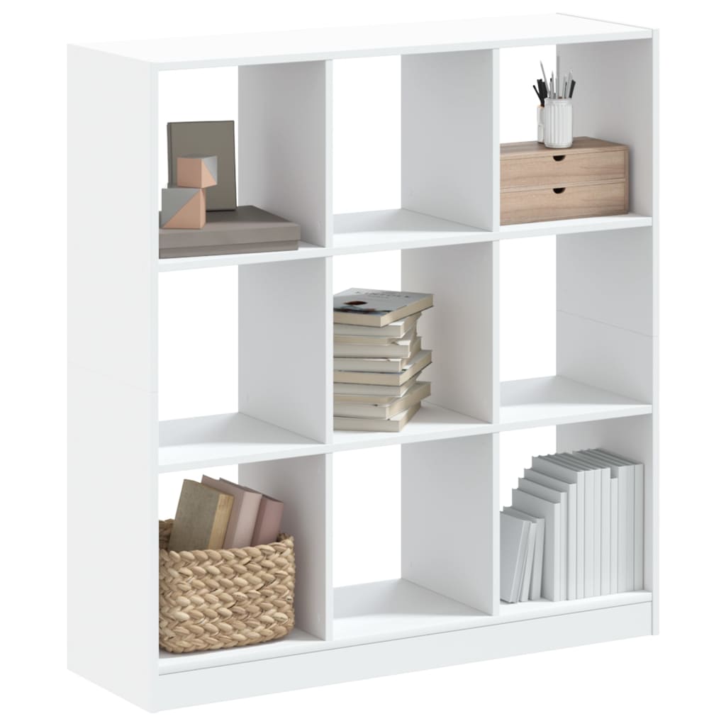 Bookcase Engineered Wood White 102 cm 108 cm