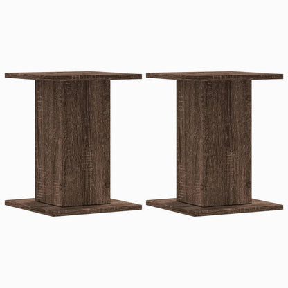 vidaXL Plant Stands 2 pcs Brown Oak 30x30x40 cm Engineered Wood 2