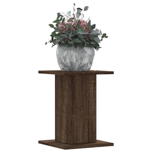 vidaXL Plant Stands 2 pcs Brown Oak 30x30x40 cm Engineered Wood 1